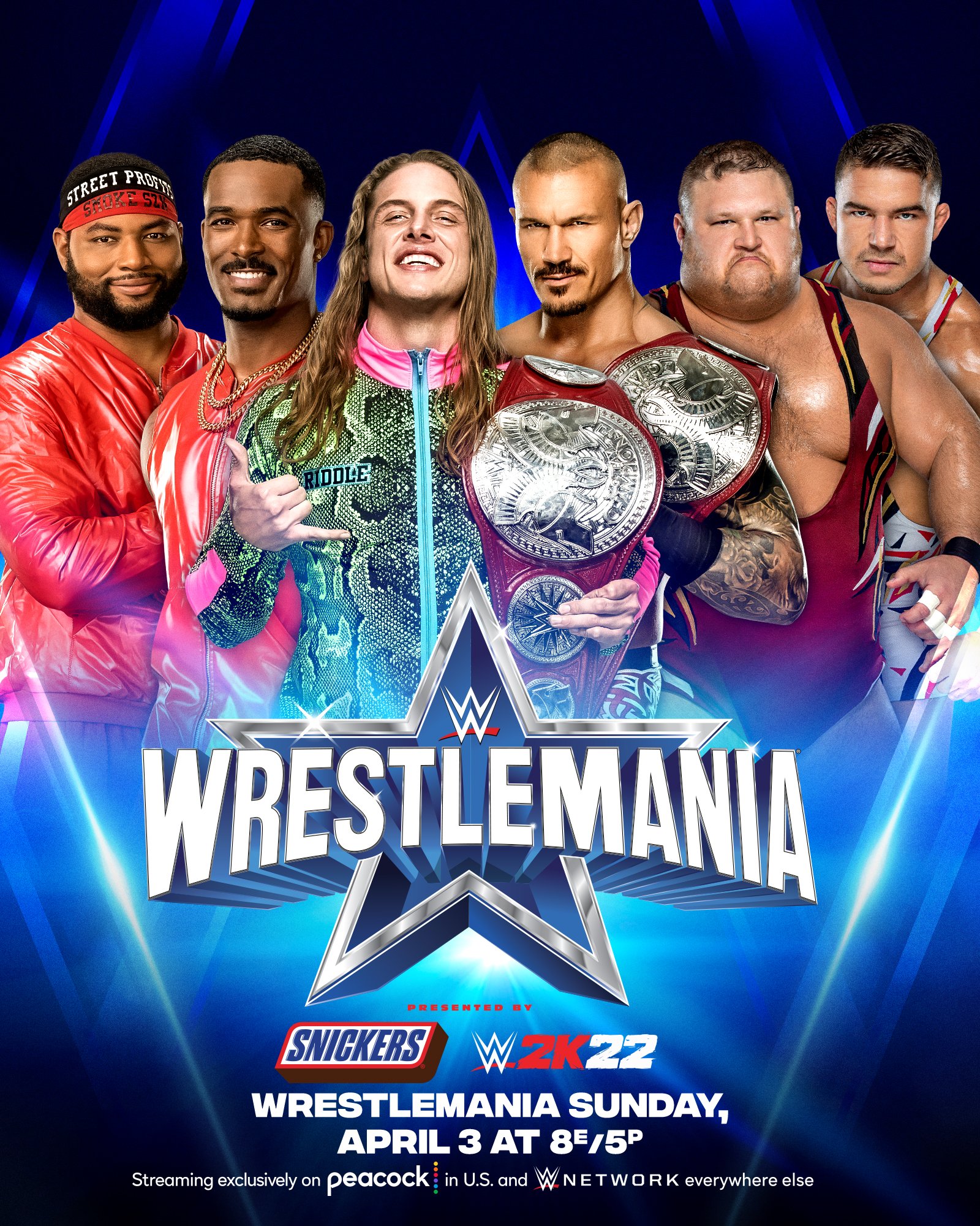 مشاهدة عرض WWE WrestleMania 38 Night 1 2022 kickoff الكيك اوف اون لاين