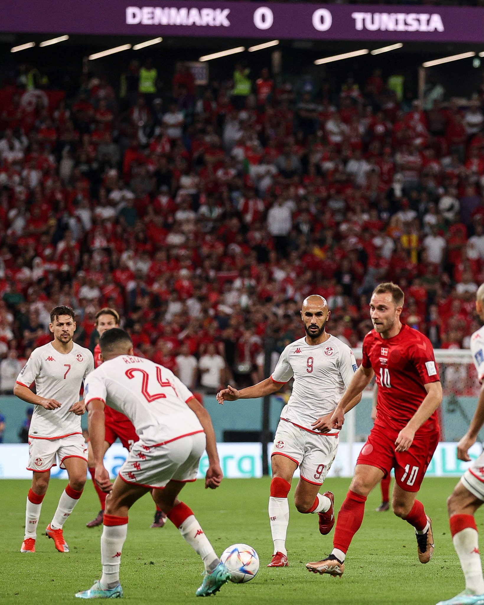 لقاء تونس × الدنمارك كامل في كأس العالم 2022 قطر بتعليق عصام الشوالي