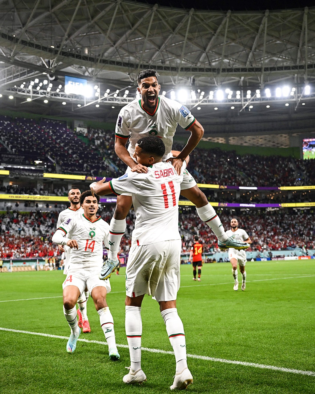 اهداف لقاء المغرب × بلجيكا في كأس العالم 2022 قطر بتعليق جواد بدة