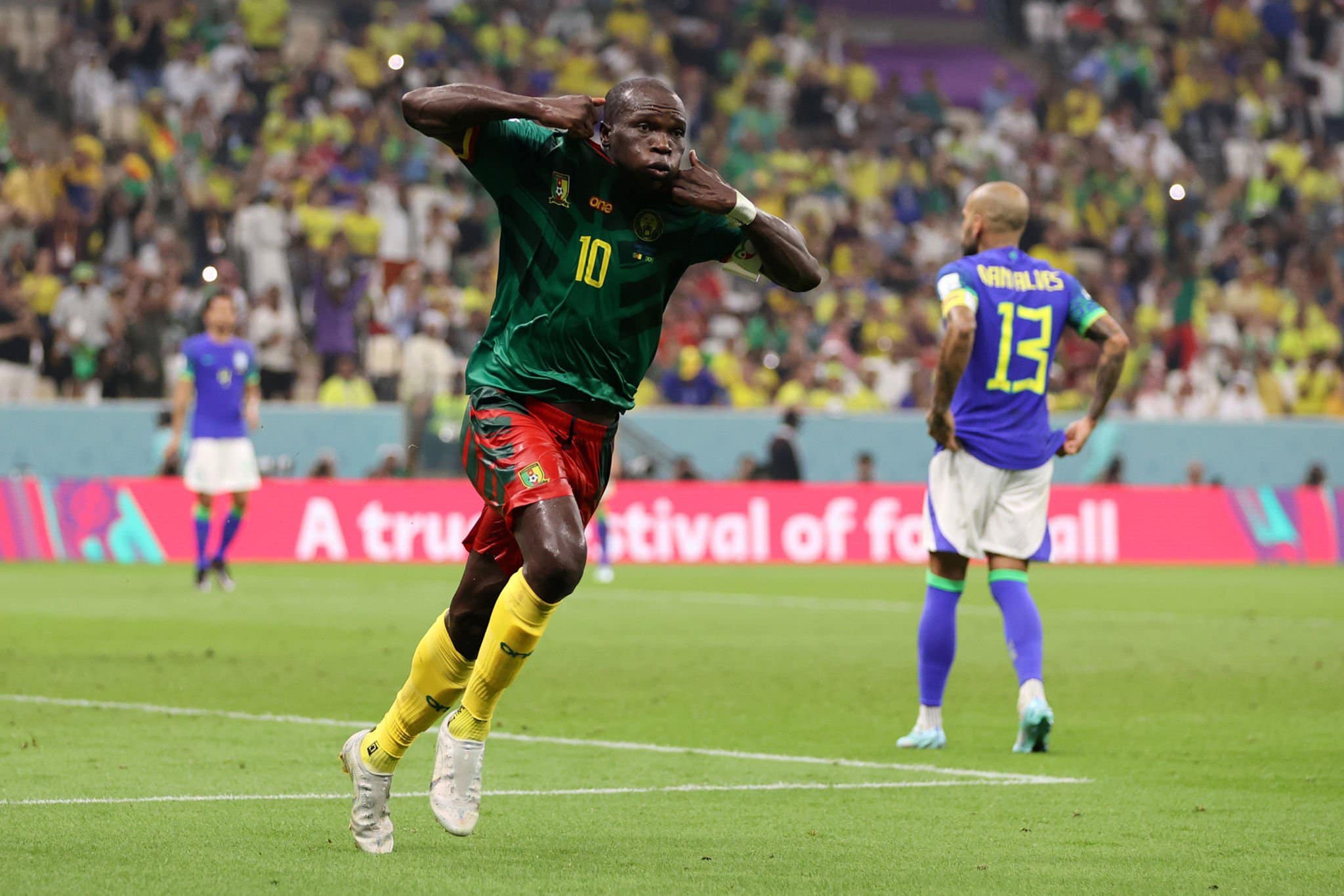 اهداف لقاء الكاميرون × البرازيل في كأس العالم 2022 قطر بتعليق عصام الشوالي