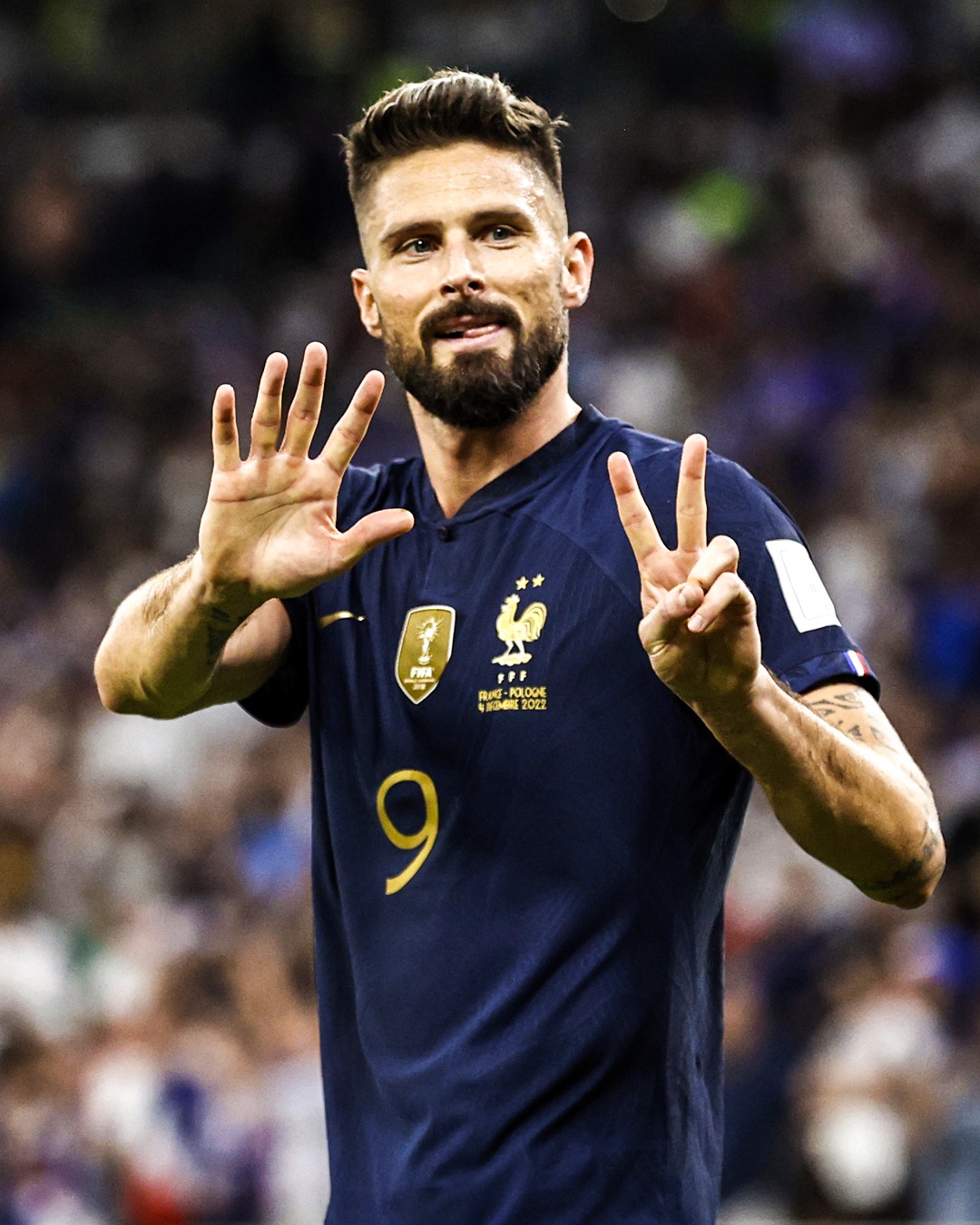 اهداف لقاء فرنسا × بولندا في كأس العالم 2022 قطر بتعليق حسن العيدروس