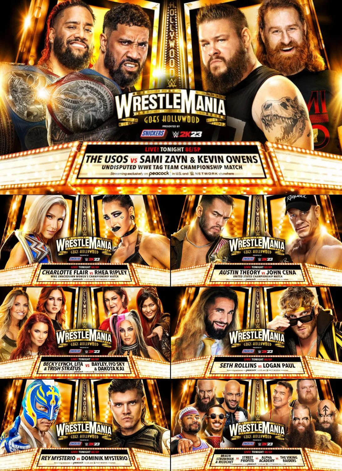 مشاهدة عرض 2023 WWE WrestleMania 39 Night 1 بالتعليق العربي